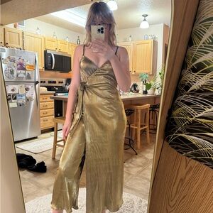 Show Me Your MuMu Black and Gold Dress